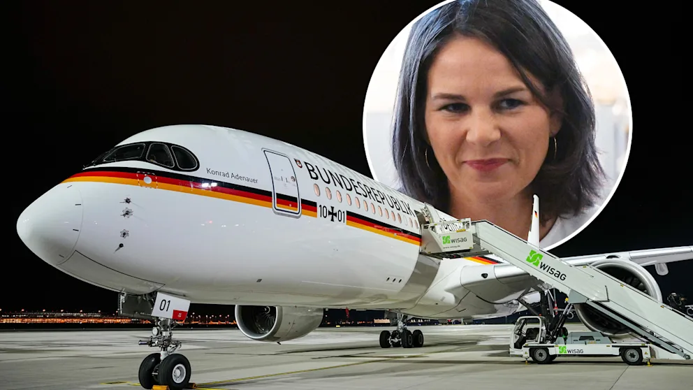 Baerbock Flugzeug